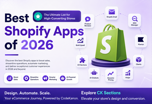 Image showcasing the Best Shopify Apps 2026 for boosting sales and enhancing customer experience.
