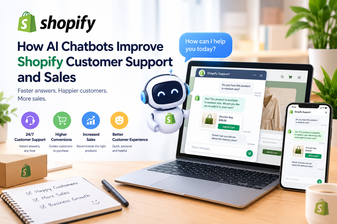 How AI Chatbots Improve Shopify Customer Support and Sales? Complete Guide