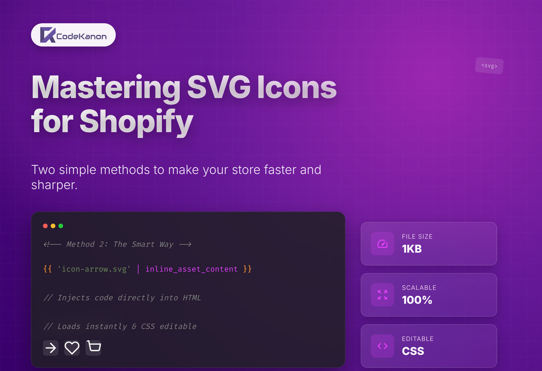 SVG Icon: How to use svg icon in shopify store