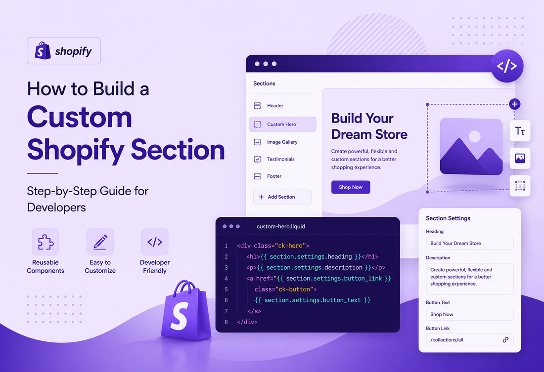 How to Build a Custom Shopify Section from Scratch (Step-by-Step Guide)