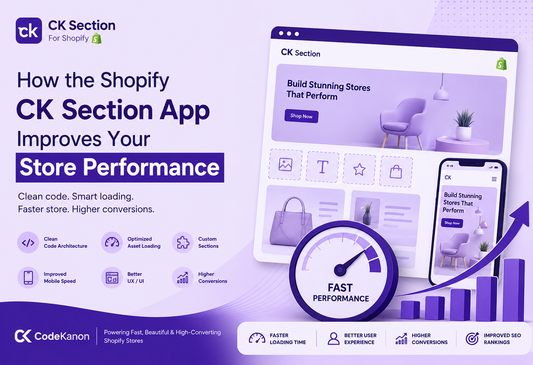 How the Shopify CK Section App Improves Your Store Performance