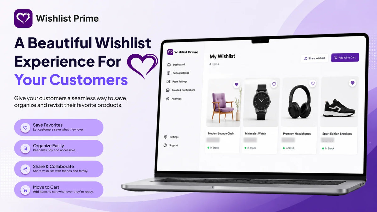 Wishlist Prime ‑ Favorite item