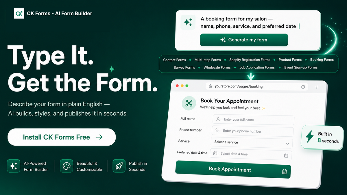 CK Forms - Ai Form Builder