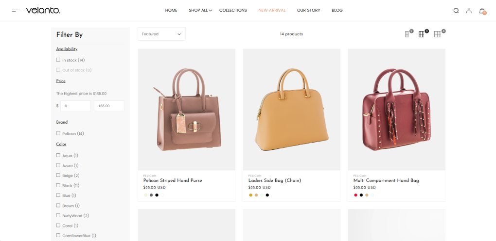 Advanced product filtering